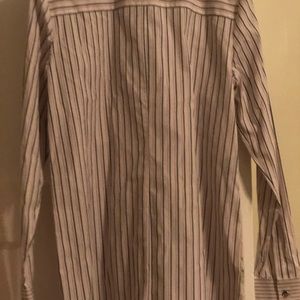 Strip blouse pink and grey and cream